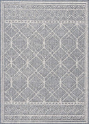 Diah Gray Blue & Bone Area Rug - Clearance