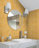 Golden Yellow 12x12 Glossy Uniform Square Glass Mosaic Tile (20 pack, 20 sq ft/case)
