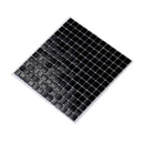 Black 12x12 Glossy Glass Uniform Square Mosaic Tile (20 pack, 20 sq ft/case)