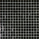 Black 12x12 Glossy Glass Uniform Square Mosaic Tile (20 pack, 20 sq ft/case) - Sample
