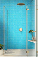 Blue-Green 12x12 Glossy Uniform Square Glass Mosaic Tile (20 pack, 20 sq ft/case) - Sample