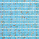 Maya Blue 12x12 Glossy Uniform Square Glass Mosaic Tile (20 pack, 20 sq ft/case)