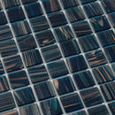 Berlin Blue 12x12 Glossy Uniform Square Glass Mosaic Tile (20 pack, 20 sq ft/case)