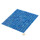 Trypan Blue 12x12 Glossy Uniform Square Glass Mosaic Tile (20 pack, 20 sq ft/case)