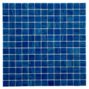 Trypan Blue 12x12 Glossy Uniform Square Glass Mosaic Tile (20 pack, 20 sq ft/case)