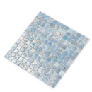 Manatee Blue 12x12 Glossy Uniform Square Glass Mosaic Tile (20 pack, 20 sq ft/case)
