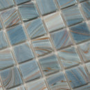 Manatee Blue 12x12 Glossy Uniform Square Glass Mosaic Tile (20 pack, 20 sq ft/case)