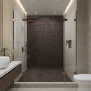 Umber Brown Gold 12x12 Glossy Uniform Square Glass Mosaic Tile (20 pack, 20 sq ft/case) by Apollo Tile