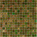 Green Gold 12x12 Glossy Uniform Square Glass Mosaic Tile (20 pack, 20 sq ft/case)