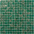 Lincoln Green Gold 12x12 Glossy Uniform Square Glass Mosaic Tile (20 pack, 20 sq ft/case)