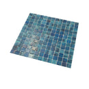 Sea Blue 12x12 Uniform Square Glossy Glass Mosaic Tile (20 pack, 20 sq ft/case) - Sample