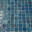 Sea Blue 12x12 Uniform Square Glossy Glass Mosaic Tile (20 pack, 20 sq ft/case)