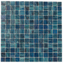 Sea Blue 12x12 Uniform Square Glossy Glass Mosaic Tile (20 pack, 20 sq ft/case) - Sample