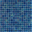 Deap Sea Blue 12x12 Glossy Uniform Square Glass Mosaic Tile (20 pack, 20 sq ft/case)