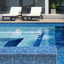 Deap Sea Blue 12x12 Glossy Uniform Square Glass Mosaic Tile (20 pack, 20 sq ft/case) - Sample