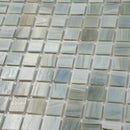 Pearl Blue 12x12 Glossy Uniform Square Glass Mosaic Tile (20 pack, 20 sq ft/case)