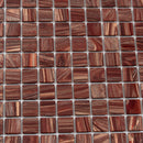 Fire Brick Red 12x12 Glossy Uniform Square Glass Mosaic Tile (20 pack, 20 sq ft/case) - Sample