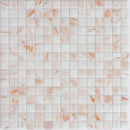 Bone White 12x12 Glossy Uniform Square Glass Mosaic Tile (20 pack, 20 sq ft/case)