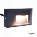 STA03 2+2+2W 3CCT 3000K/4000K/5000K 12V Low Voltage Cast Aluminum Rectangular Surface Mount LED Stair Step or Deck Light