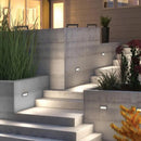 STA04 3+3W 3CCT 3000K/4000K/5000K 12V Low Voltage Cast Aluminum Rectangular Surface Mount LED Step or Deck Light by Kings Outdoor Lighting