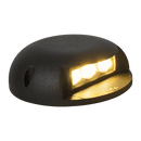 STA05 3W 12V Low Voltage Cast Aluminum Round Surface Mount LED Step or Deck Light