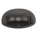 STA05 3W 12V Low Voltage Cast Aluminum Round Surface Mount LED Step or Deck Light