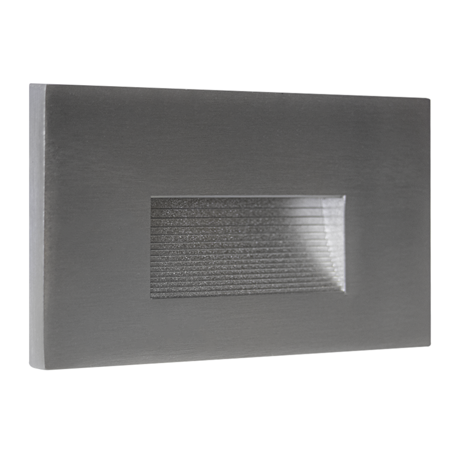 STA08 3.5W 3CCT 12V Low Voltage Rectangular Waterproof Horizontal Integrated LED Aluminum Stair Step Light Fixture, photo 2 of 12