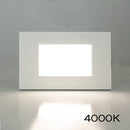 STA10 3.5W 3CCT 12V Low Voltage Rectangular Waterproof Horizontal Integrated LED Aluminum Stair Step Light Fixture