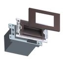 STA10 3.5W 3CCT 12V Low Voltage Rectangular Waterproof Horizontal Integrated LED Aluminum Stair Step Light Fixture