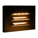 STA11 3.5W Rectangular 12V Low Voltage Waterproof Horizontal 3000K Warm White Integrated LED Aluminum Step Light Wall Lighting Fixture by Kings Outdoor Lighting