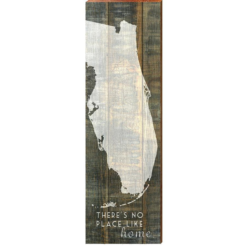 Florida There's No Place Like Home Decor Art Print on Real Wood