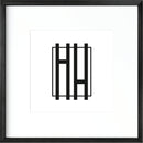 Black Metal Square Picture Frame