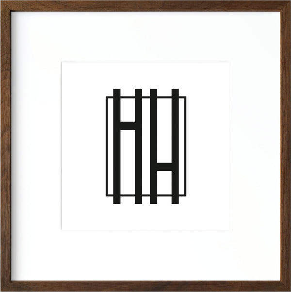 Walnut Oak Square Picture Frame