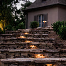 STB05 1.5W 2700K or 3000K 12V Low Voltage Aluminum Hardscape Paver Light Retaining Wall LED Step Lighting