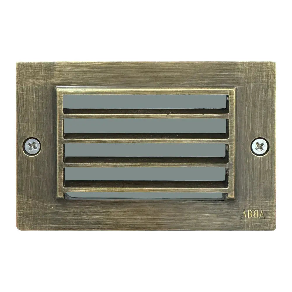 STB02 Brass Louver Horizontal Waterproof LED 12V Low Voltage Brick Lights Edge Step Lighting, photo 3 of 15