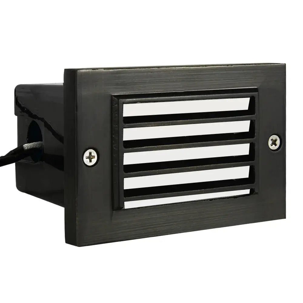 STB02 Brass Louver Horizontal Waterproof LED 12V Low Voltage Brick Lights Edge Step Lighting, photo 2 of 15