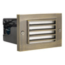 STB02 Brass Louver Horizontal Waterproof LED 12V Low Voltage Brick Lights Edge Step Lighting