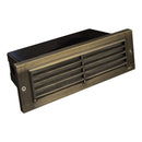 STB03 Brass 12V Low Voltage Louver Horizontal LED Brick Lights Warm White Edge Outdoor Step Light