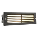 STB03 Brass 12V Low Voltage Louver Horizontal LED Brick Lights Warm White Edge Outdoor Step Light