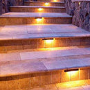 STB05 1.5W 2700K or 3000K 12V Low Voltage Aluminum Hardscape Paver Light Retaining Wall LED Step Lighting