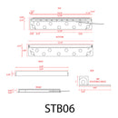 STB06 3W 2700K or 3000K Warm White 12V Low Voltage Retaining Wall Step Lights LED Aluminum Hardscape Paver Lighting