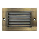 STB07 Cast Brass 12V Low Voltage 2W LED Surface Mounted Horizontal Outdoor & Indoor Step Light by Kings Outdoor Lighting