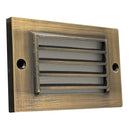 STB07 Cast Brass 12V Low Voltage 2W LED Surface Mounted Horizontal Outdoor & Indoor Step Light by Kings Outdoor Lighting