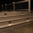 STB02 Brass Louver Horizontal Waterproof LED 12V Low Voltage Brick Lights Edge Step Lighting