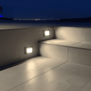 STB07 Cast Brass 12V Low Voltage 2W LED Surface Mounted Horizontal Outdoor & Indoor Step Light