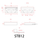 STB12 Brass LED Retaining Wall Light 12V Low Voltage Hardscape Paver Lighting