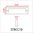STBCC18 3CCT 3W LED Cast Brass Outdoor Horizontal Modern Step Light 12V Low Voltage Lighting by Kings Outdoor Lighting