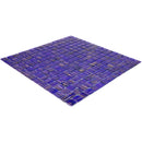 Royal Blue Gold 12x12 Glossy Uniform Square Glass Mosaic Tile (20 pack, 20 sq ft/case) - Sample