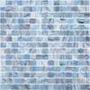 Manatee Blue 12x12 Glossy Uniform Square Glass Mosaic Tile (20 pack, 20 sq ft/case) - Sample