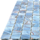 Manatee Blue 12x12 Glossy Uniform Square Glass Mosaic Tile (20 pack, 20 sq ft/case) - Sample